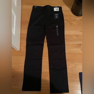 Boys Chaps Black Pants - Size 18 Regular